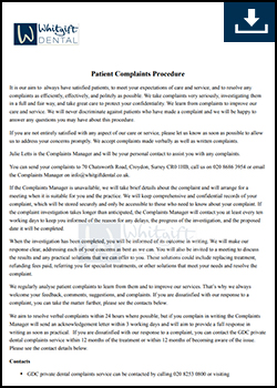 Patient Complaints Procedure
